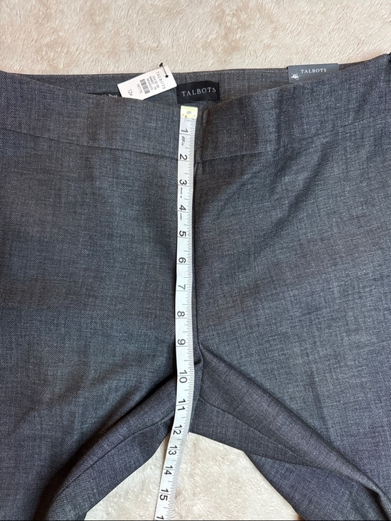 NWT Talbots Grey Chatham Ankle Pants sz 12 Petite Quality - Picture 6 of 12
